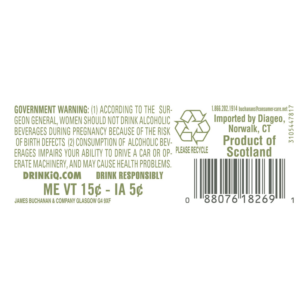 Buchanans 15 Year Old Blended Malt Scotch Whisky 750 ml product image 4