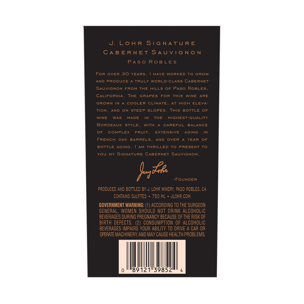 J. Lohr Signature Paso Robles 2018 750 ml product image 3