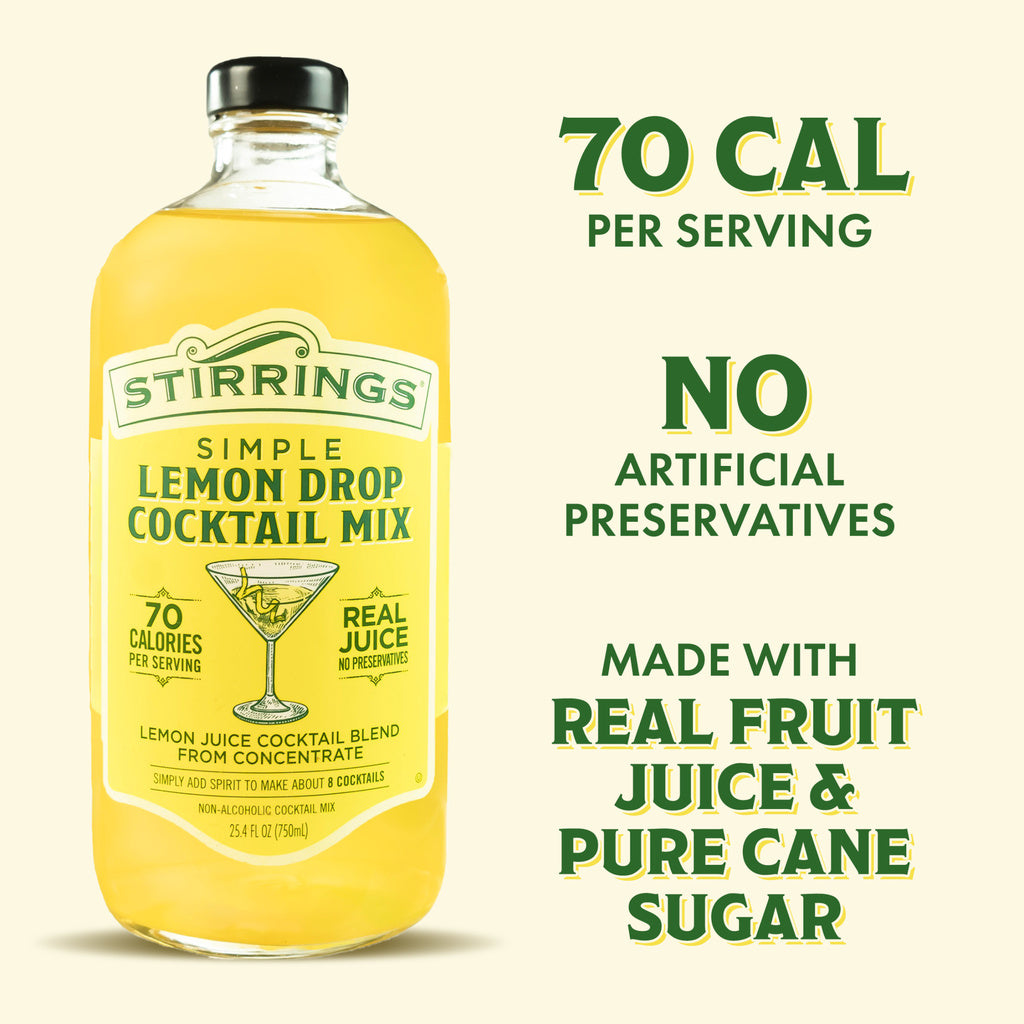 Stirrings Simple Lemon Drop Cocktail mix 750 ml product image 12