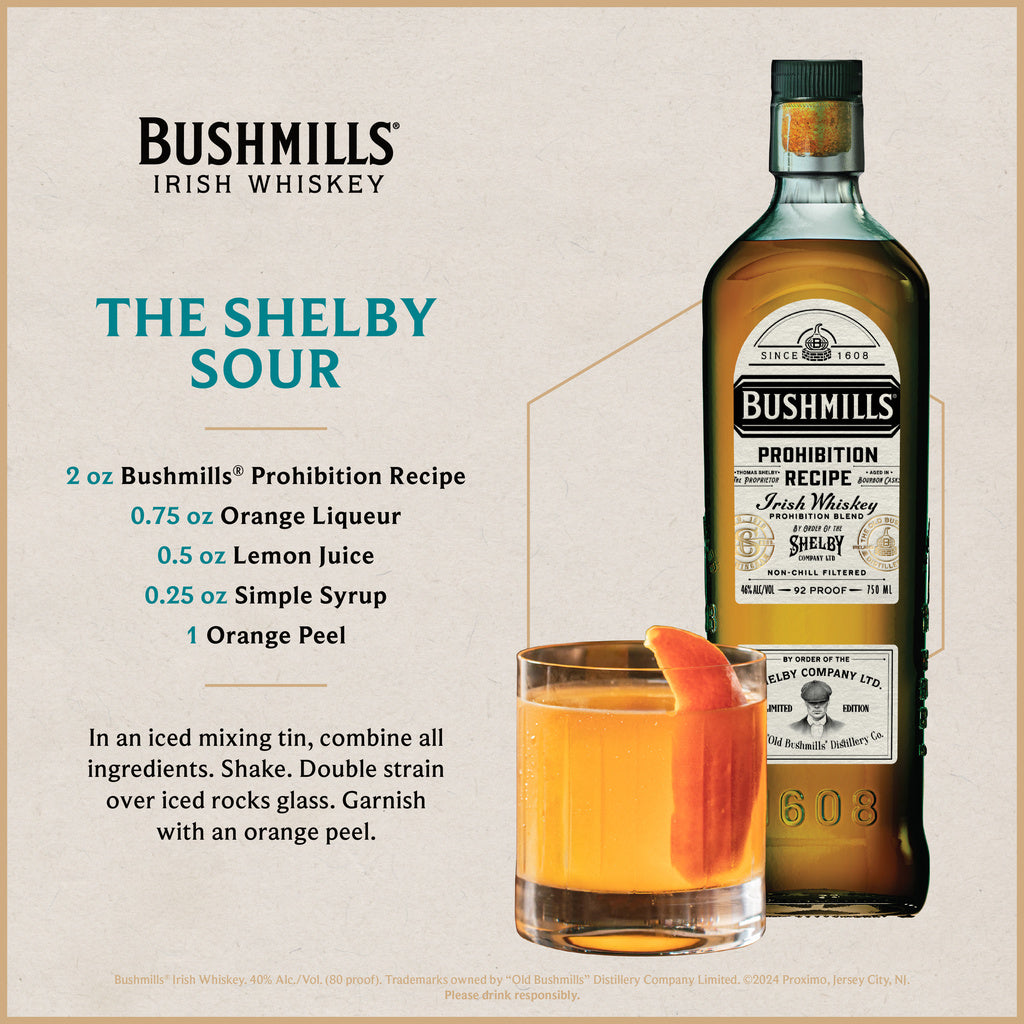 Bushmills Prohibition Recipe Irish Whiskey Limited Edition 750 ml product image 3