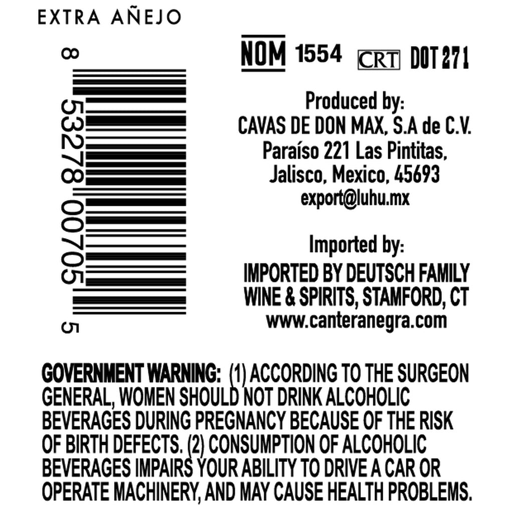 Cantera Negra Extra Añejo 750 ml product image 5