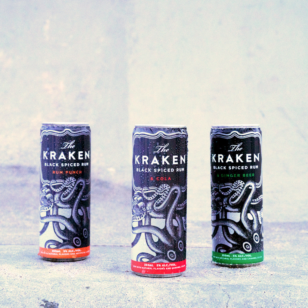 The Kraken Black Spiced Rum and Ginger Beer (4 Pack) 355 ml product image 6