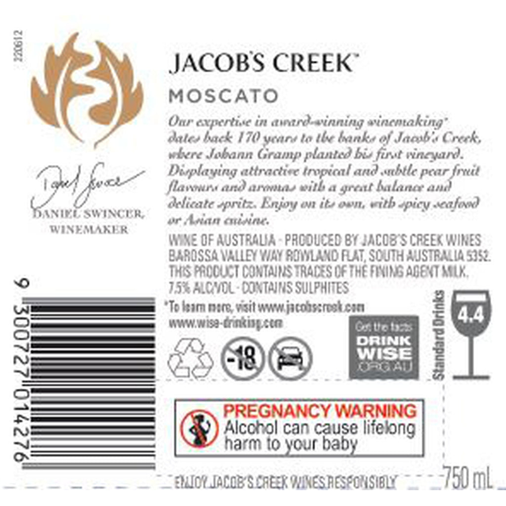 Jacobs Creek Moscato 2019 750 ml product image 5