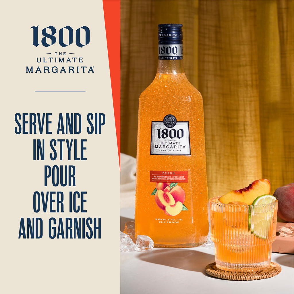 1800 The Ultimate Margarita Peach 1.75 L product image 3