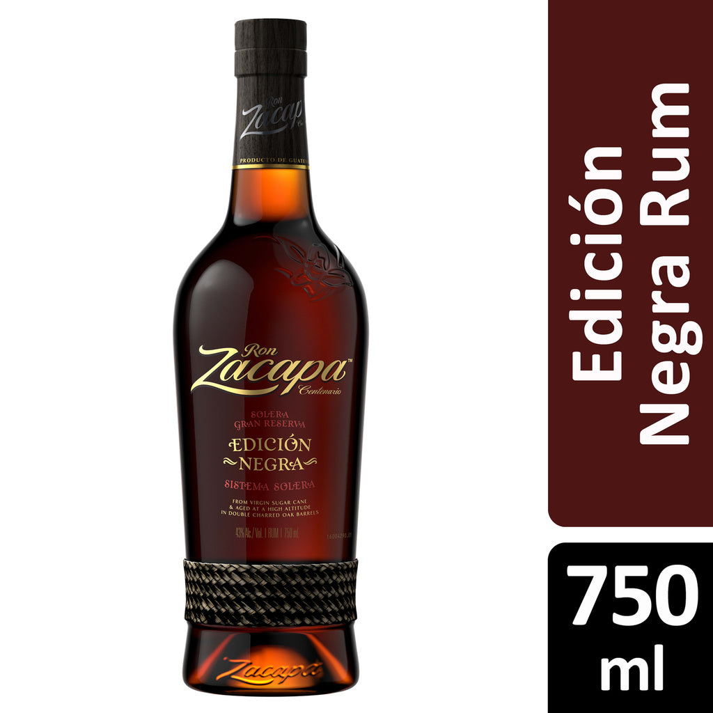 Ron Zacapa Centenario Solera Gran Reserva Edicion Negra Rum 750 ml