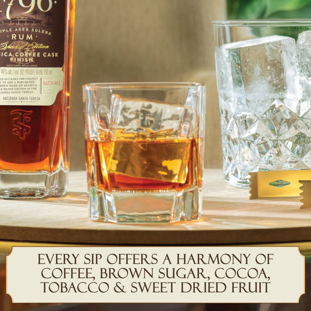 Santa Teresa Arabica Coffee Cask Finish Triple Aged Solera Rum Arr 1796 750 ml product image 3