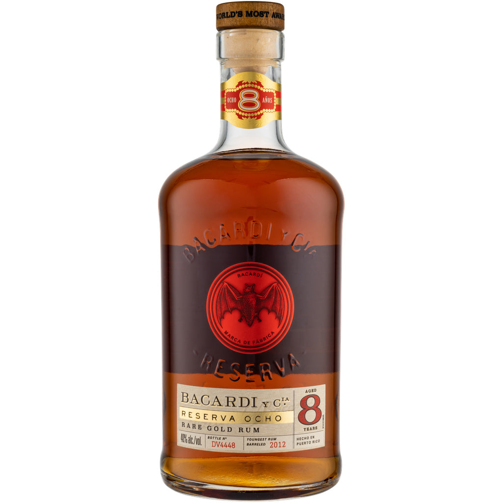 Bacardi YCLA Reserva Ocho Rare Gold Rum 8 year 750 ml