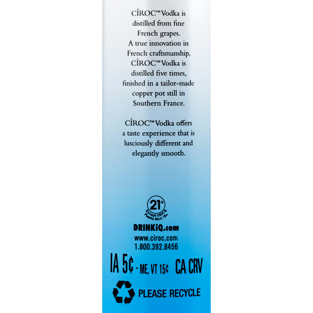 Ciroc Vodka 375 ml product image 3