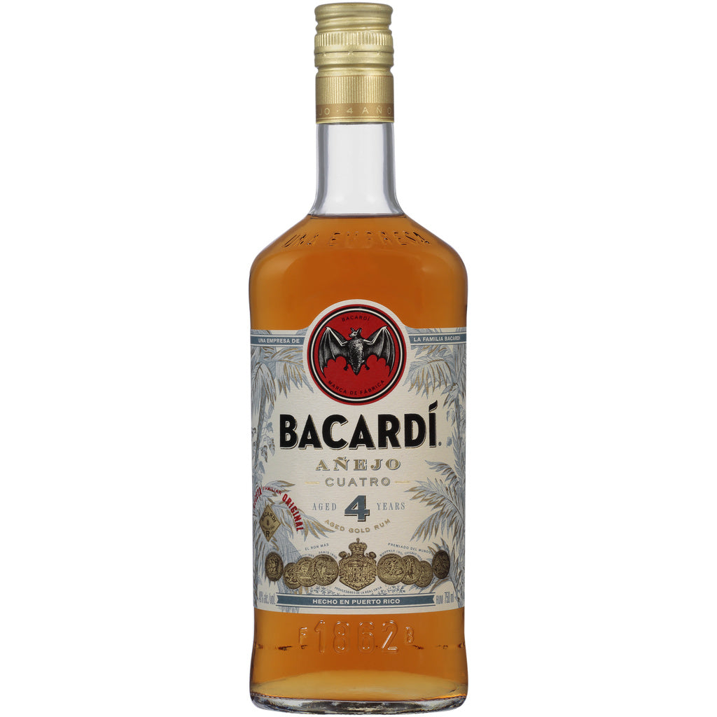 Bacardi Añejo Cuatro 4 Year 750 ml