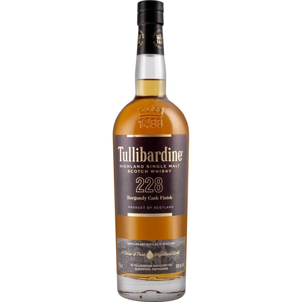 Tullibardine Distillery 228 Burgundy Cask Finish Highland Single Malt Scotch Whisky 750 ml product image 2