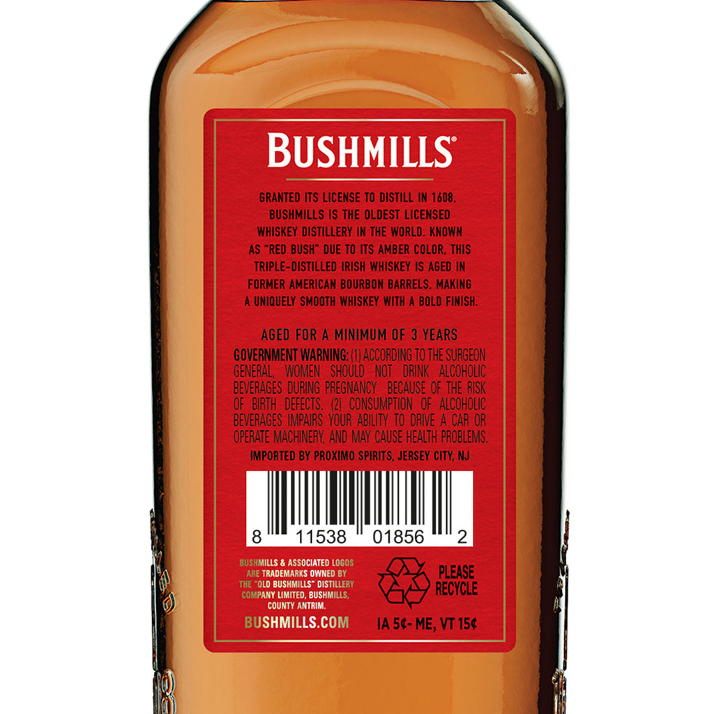 Bushmills Red Bush 750 ml product image 11