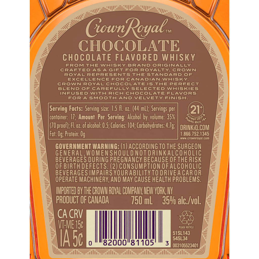 Crown Royal Chocolate Limited Edition Whisky 750 ml product image 6