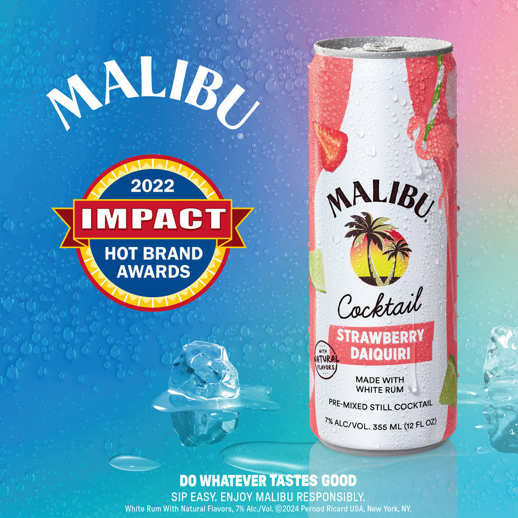 Malibu Malibu Strawberry Daiquiri Cocktail (4pack) 355ml product image 7