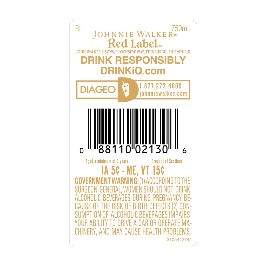 Johnnie Walker Red Label 750 ml product image 7