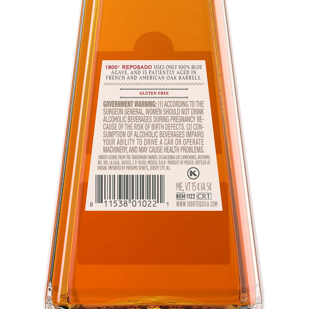 1800 Reposado 375 ml product image 6
