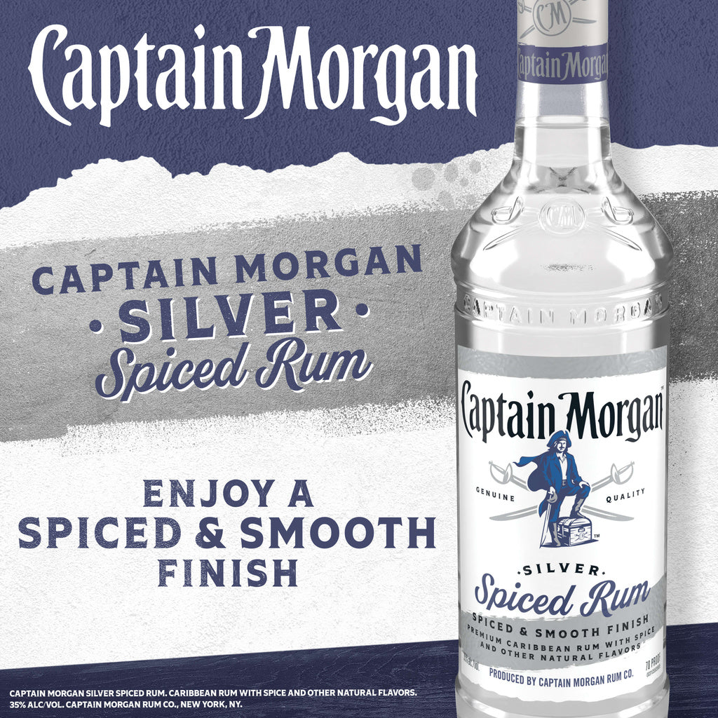 Captain Morgan Silver Spiced Rum 750 ml product image 2
