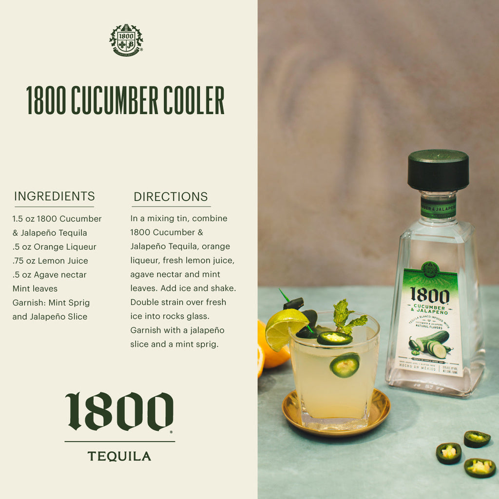 1800 Cucumber and Jalapeno Tequila Blanco 750 ml product image 7