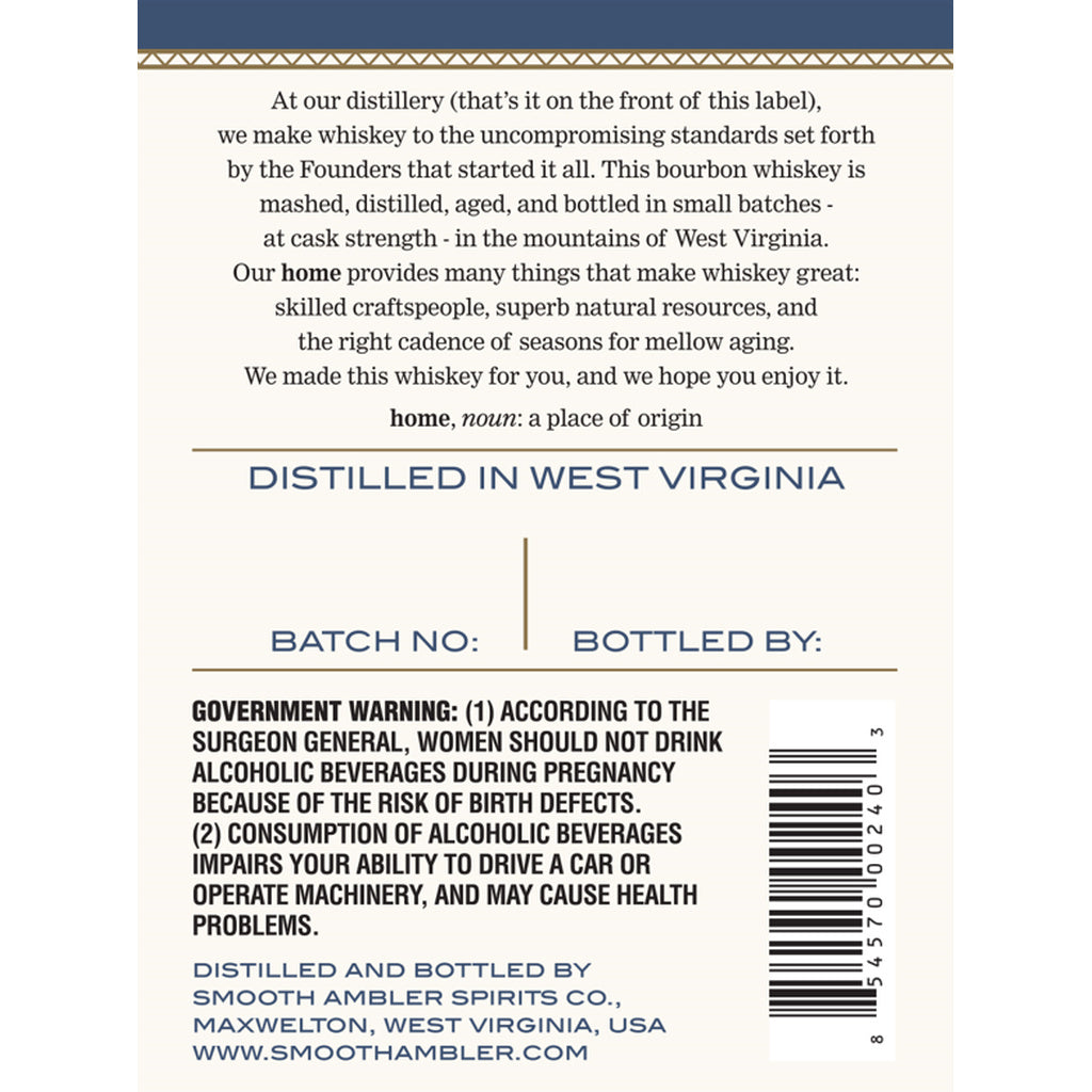 Smooth Ambler Founders Cask Strength Series Batch #5 750 ml product image 10