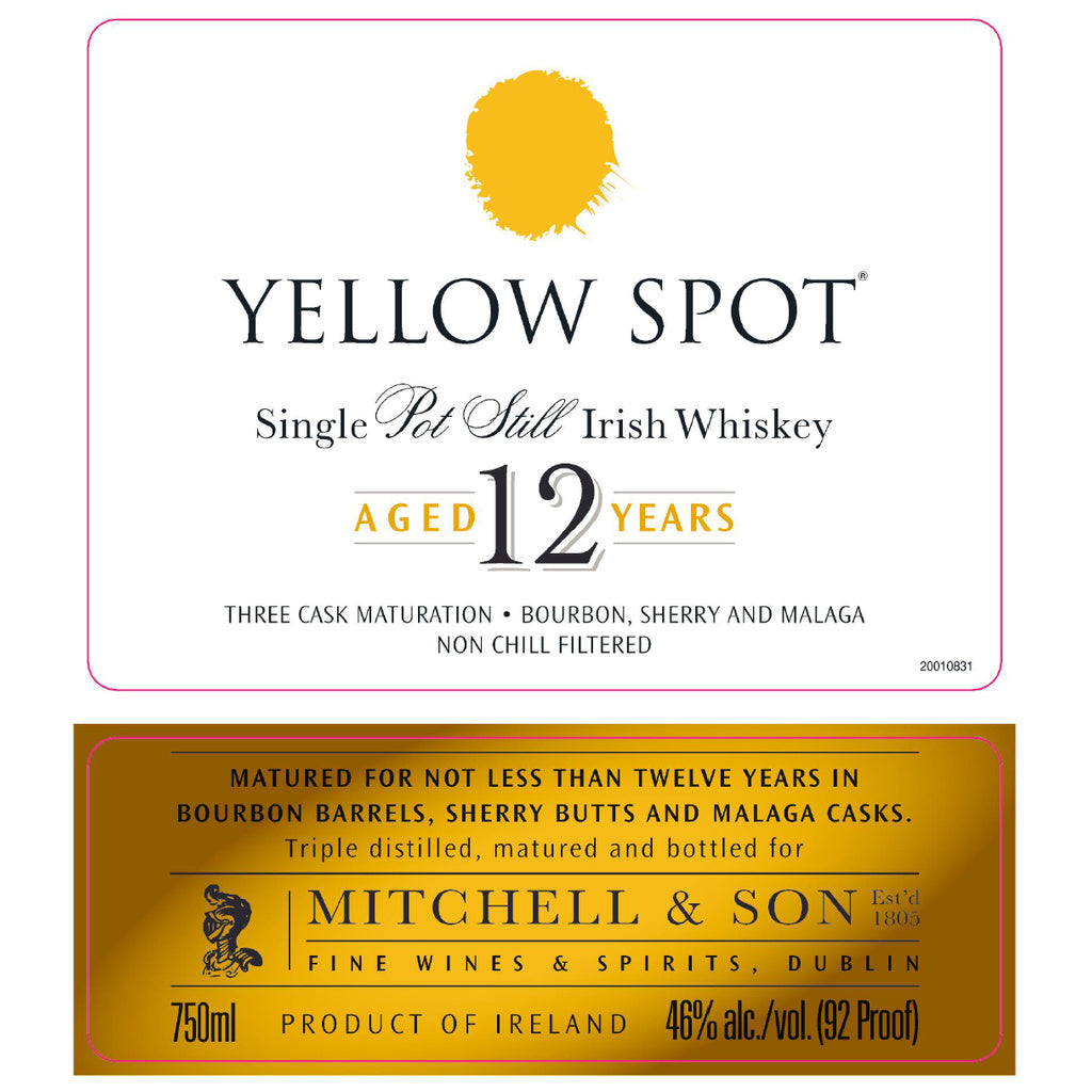 Mitchell & Son Yellow Spot Single Pot Still Irish 12 year 750 ml product image 4