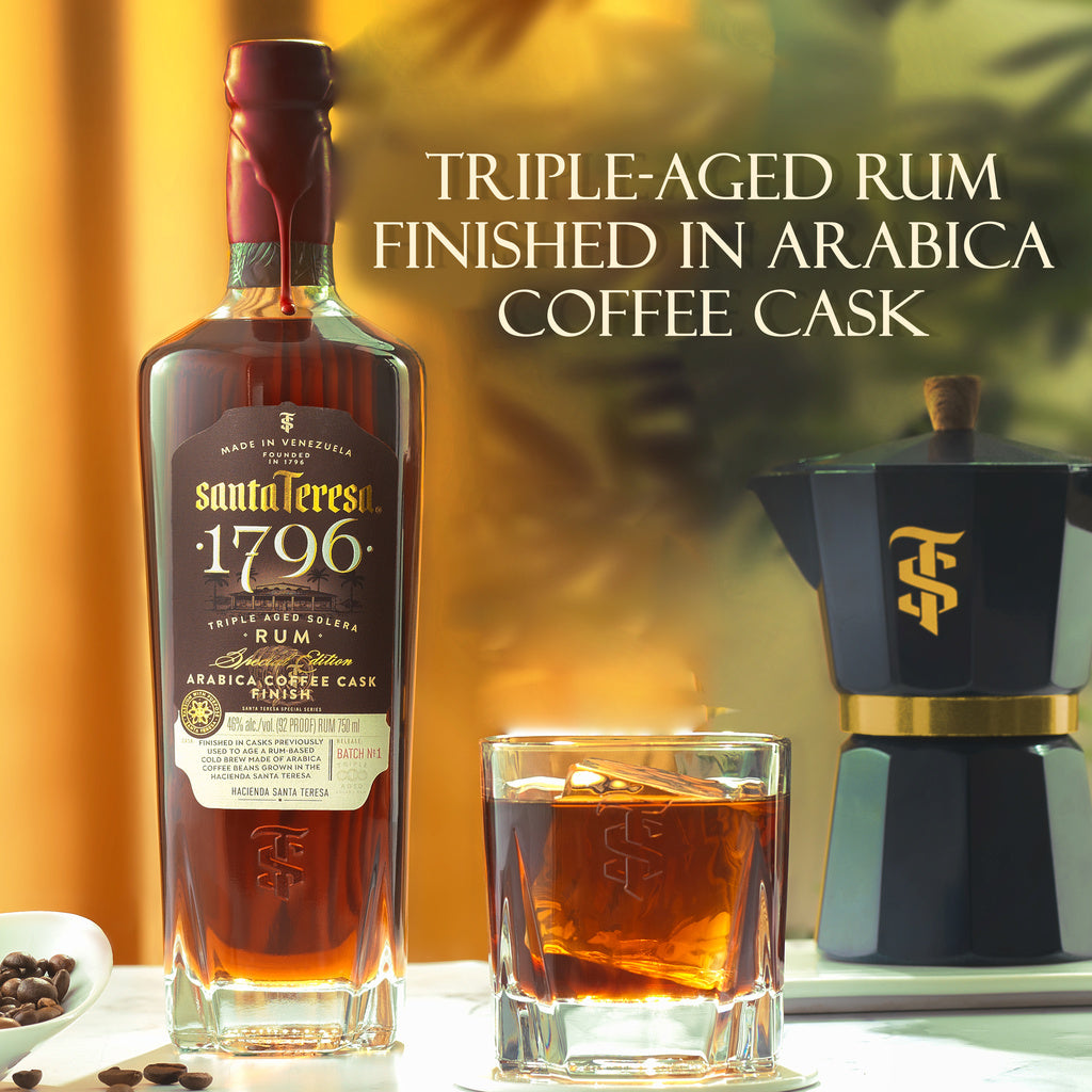 Santa Teresa Arabica Coffee Cask Finish Triple Aged Solera Rum Arr 1796 750 ml product image 7