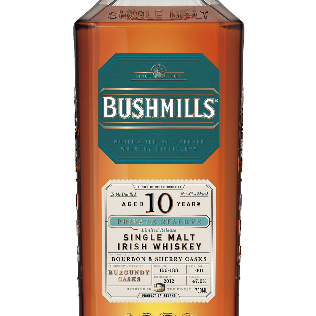 Bushmills Private Reserve Burgundy Cask Whiskey 10 Year 750 ml product image 2