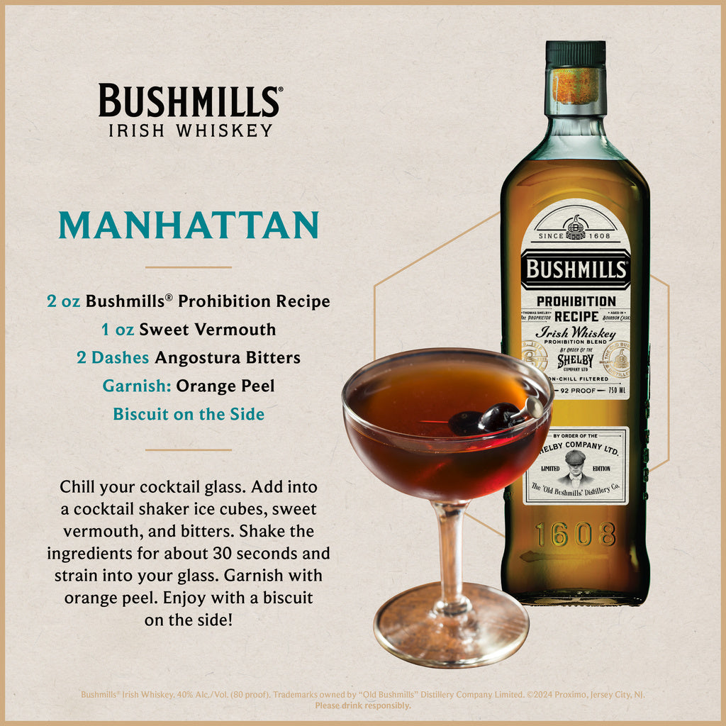Bushmills Prohibition Recipe Irish Whiskey Limited Edition 750 ml product image 6