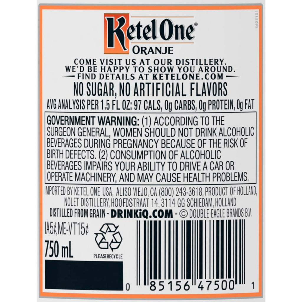 Ketel One Oranje 750 ml product image 7