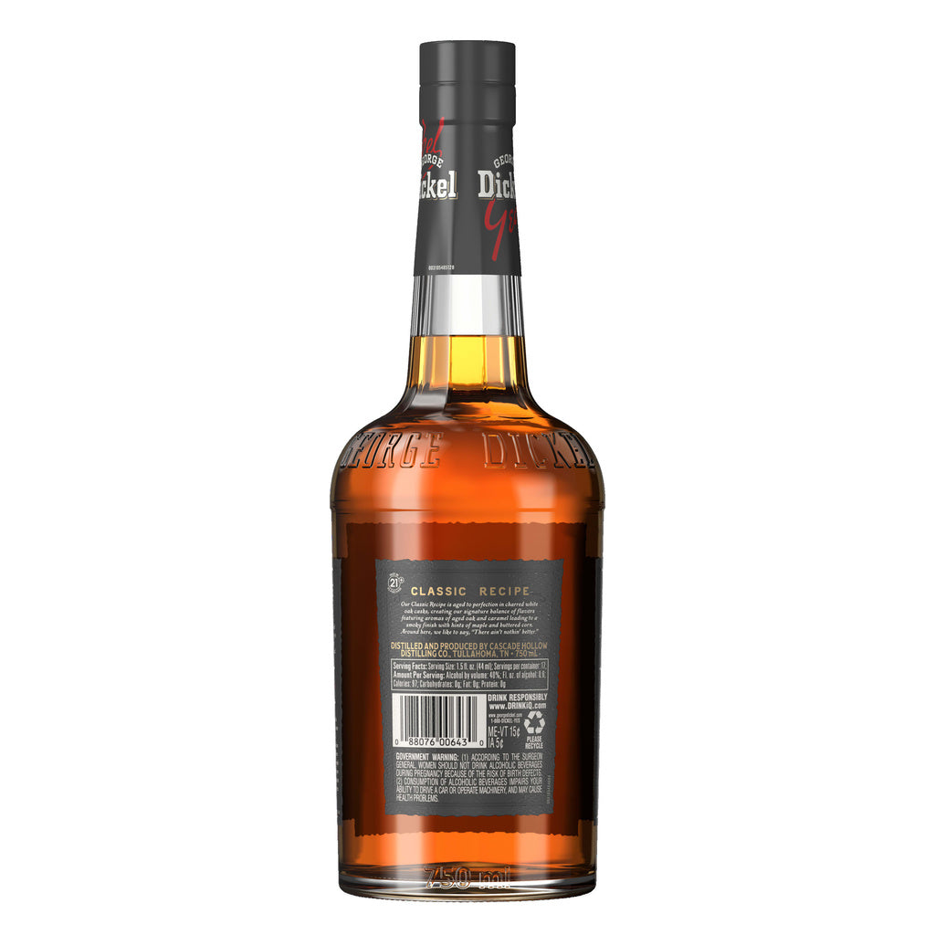 George Dickel Tennessee Whiskey Classic Recipe 750 ml product image 2