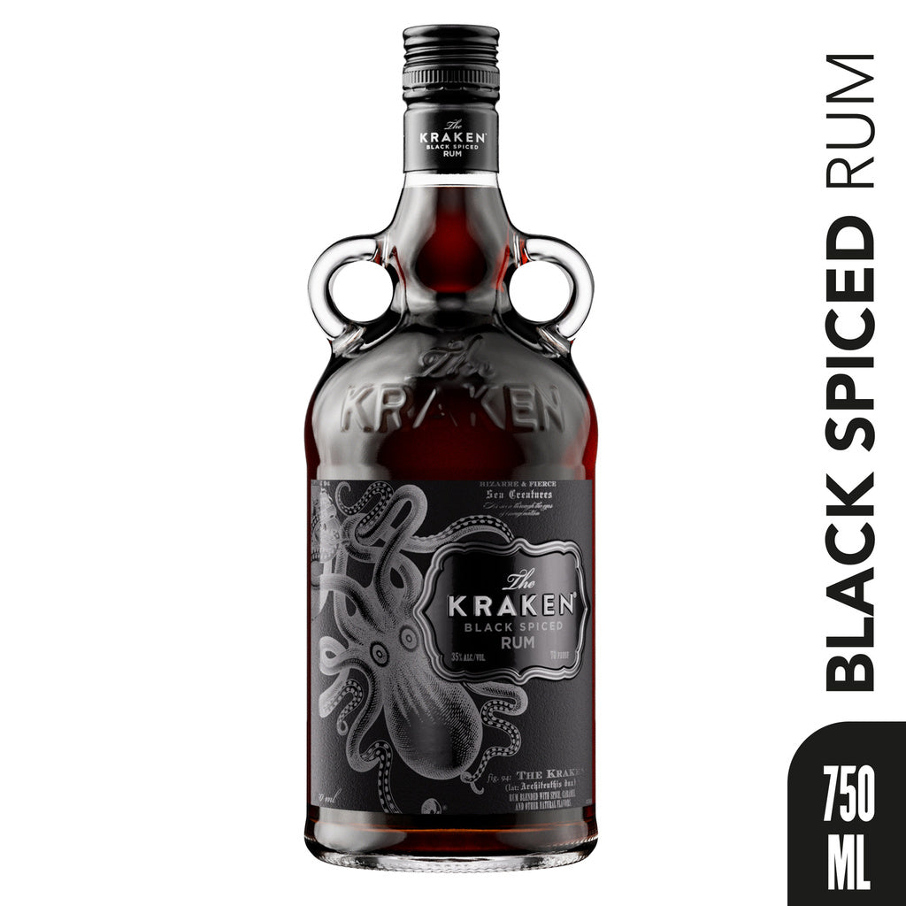 The Kraken Black Spiced 70 proof Black Label 750 ml product image 10
