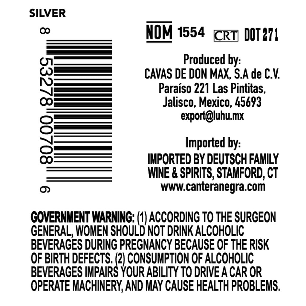 Cantera Negra Silver 750 ml product image 4