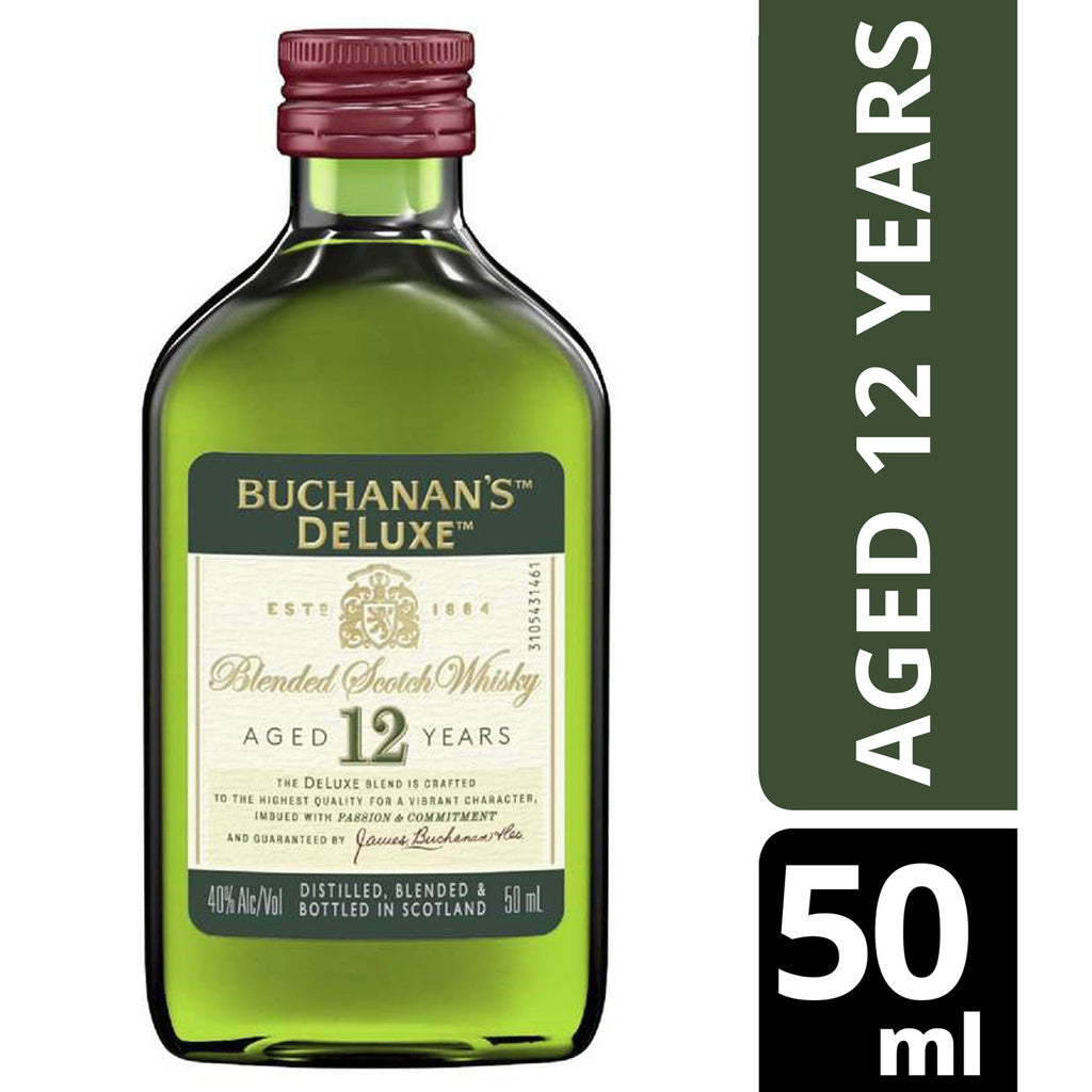 Buchanans Deluxe Blended Scotch Whiskey ( SINGLES ) 12 year 50 ml