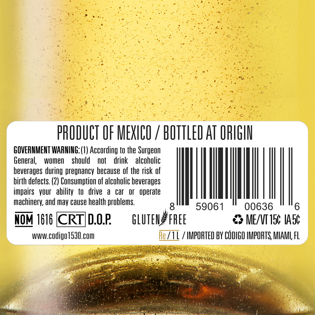 Codigo 1530 Reposado IL 1 L product image 2