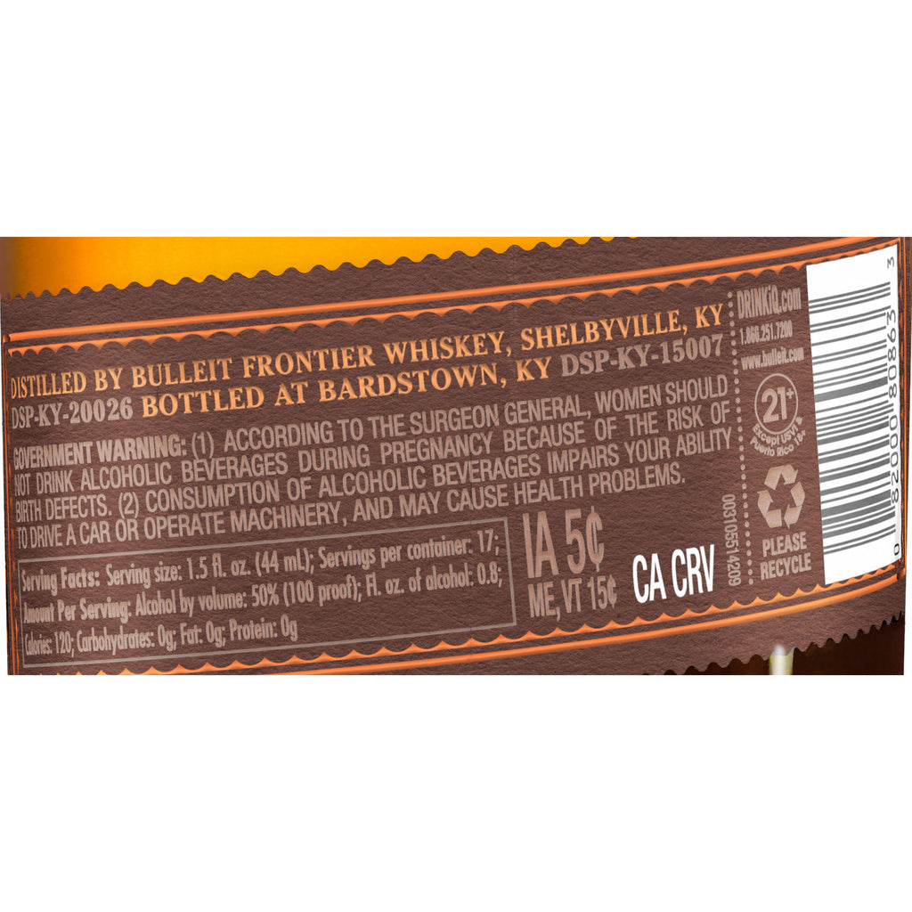 Bulleit Bourbon Very Special Bottled in Bond Kentucky Straight 750 ml product image 6