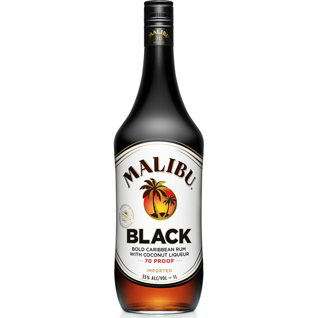 Malibu Malibu Black Coconut Rum Liqueur 1 L