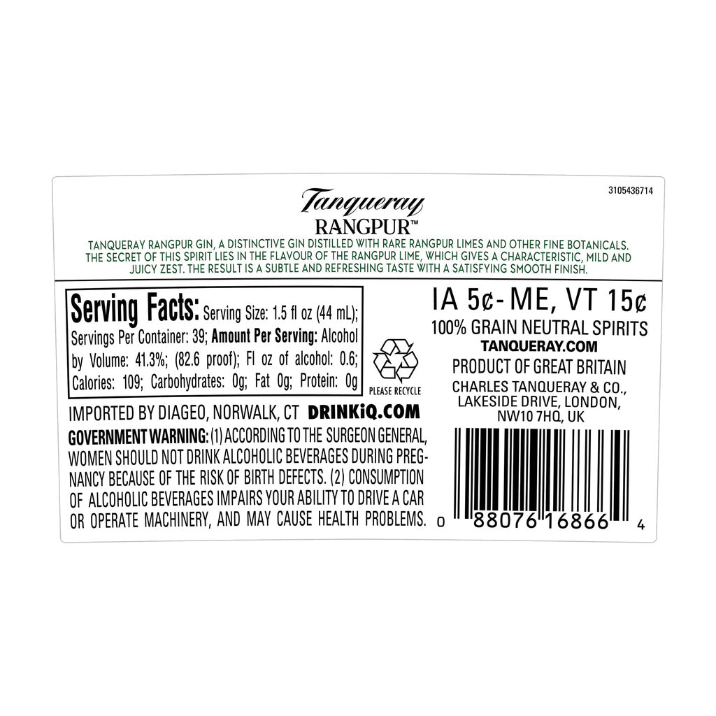 Tanqueray Rangpur Rare Rangpur Limes 1.75 L product image 2