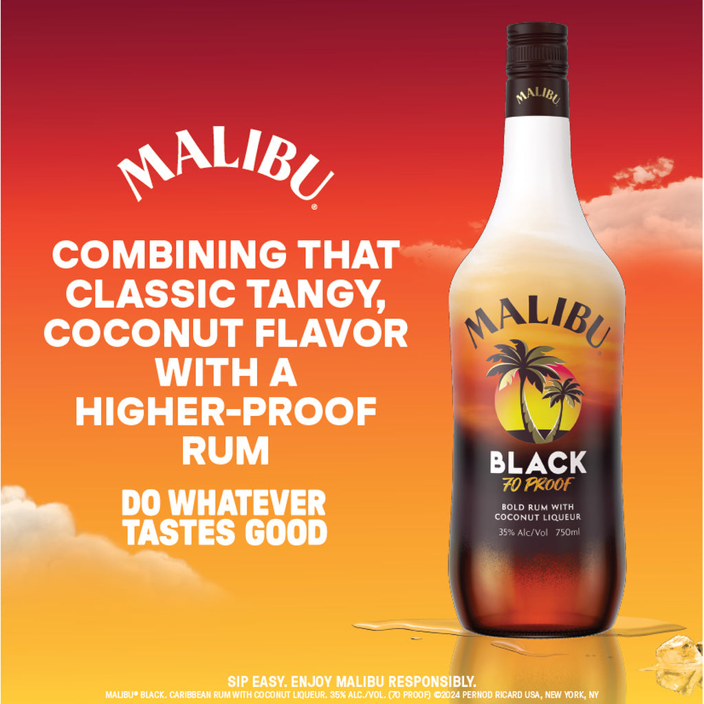 Malibu Malibu Black Coconut Rum Liqueur 1 L product image 5