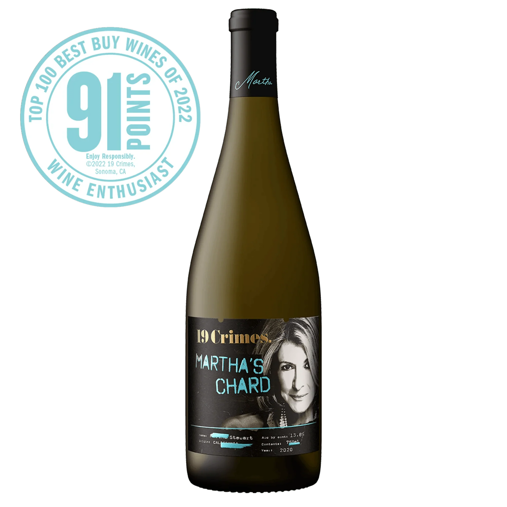 19 Crimes Martha Stewart Chardonnay 2020 750 ml