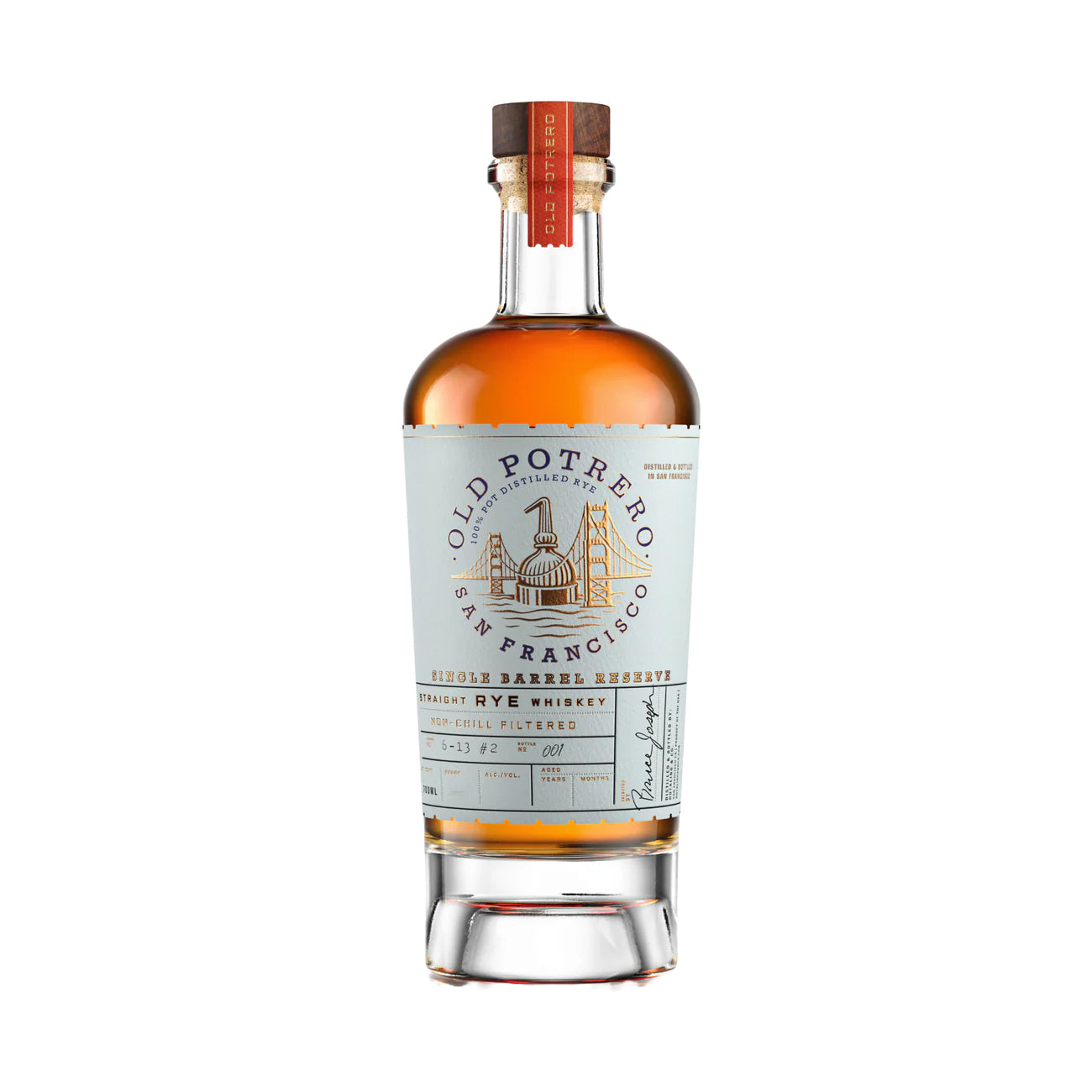 Old Potrero Straight Rye Single Barrel Whiskey 700 ml
