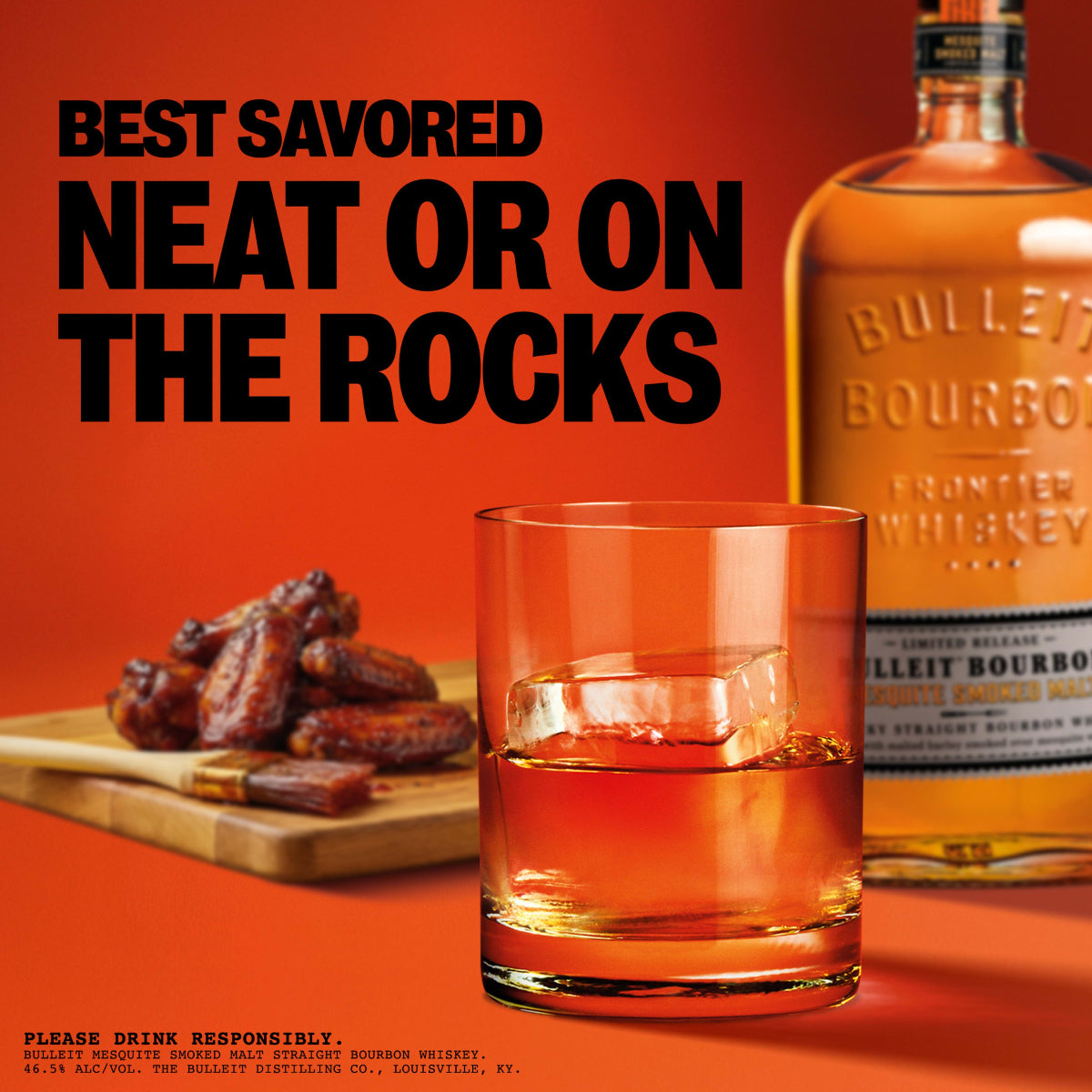 Bulleit Bourbon Mesquite Smoked Malt Kentucky Straight Bourbon Whiskey 750 ml product image 6