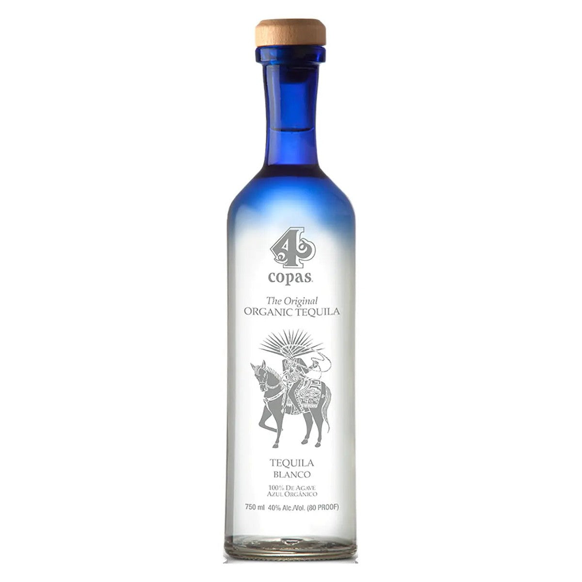4 Copas Tequila Blanco 750 ml