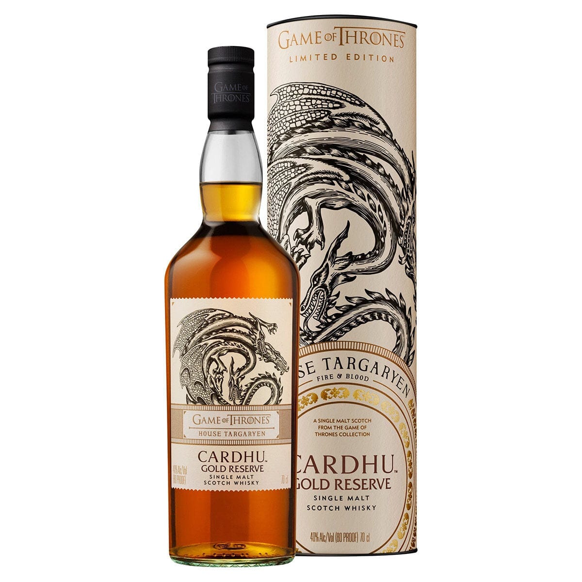 Game of Thrones House Targaryen – Cardhu Gold Reserve 750 ml