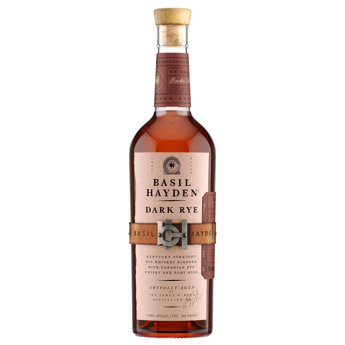 Basil Hayden Dark Rye Kentucky Blended Whiskey 750 ml product image 2