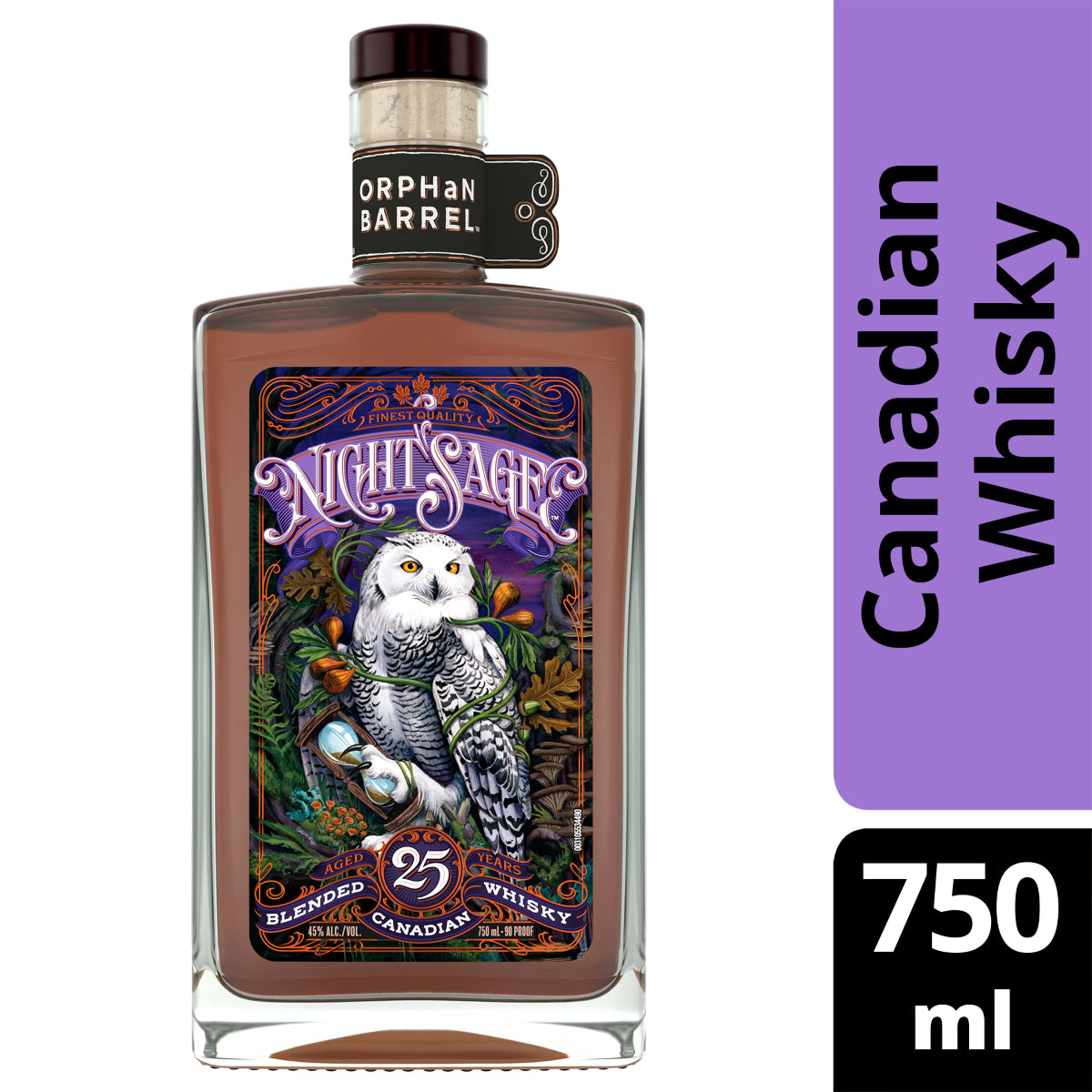 Orphan Barrel Night Sage Blended Canadian Whisky Aged 25 Years 750 ml