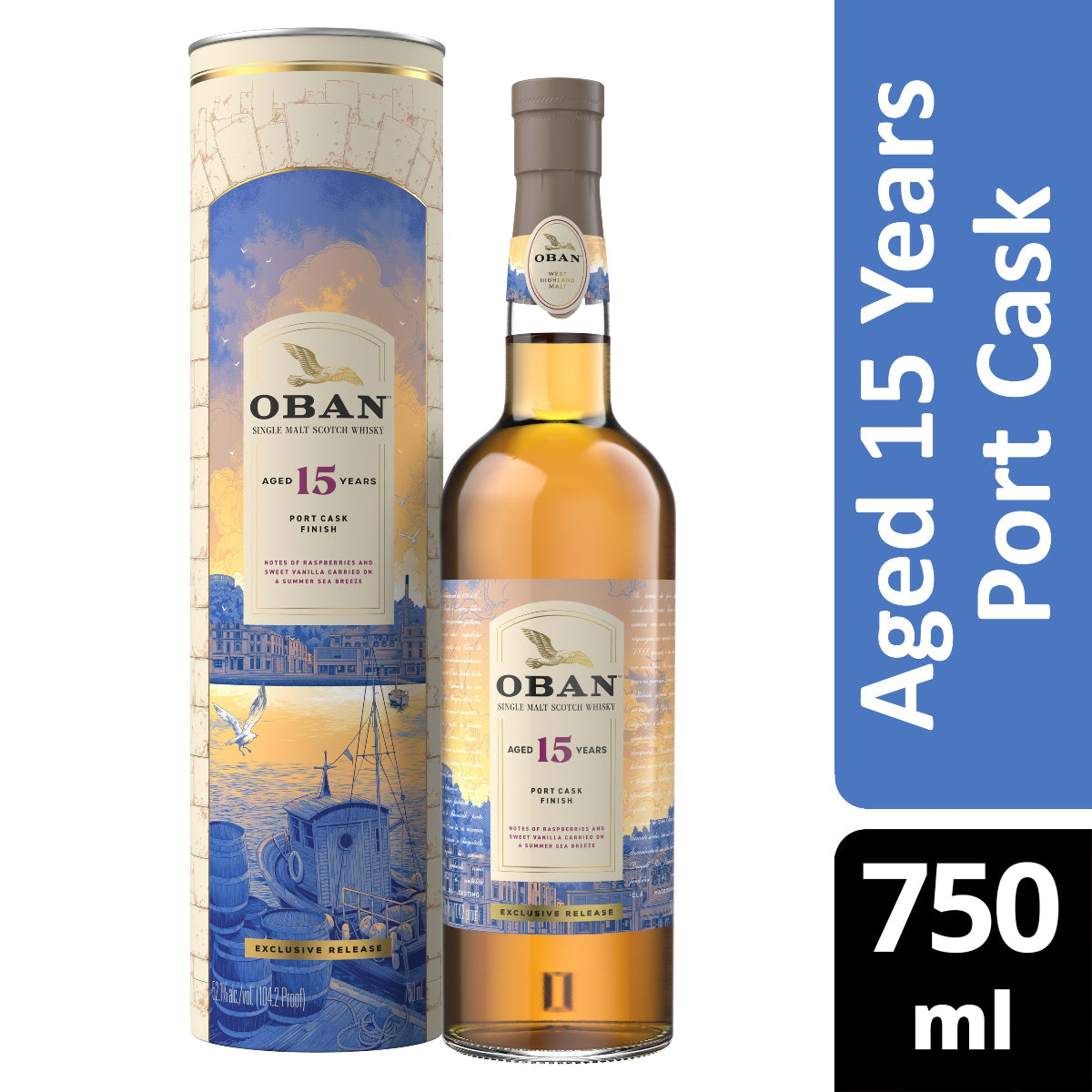 Oban 15 Year Old Port Cask Finish Single Malt Scotch Whisky 750 ml