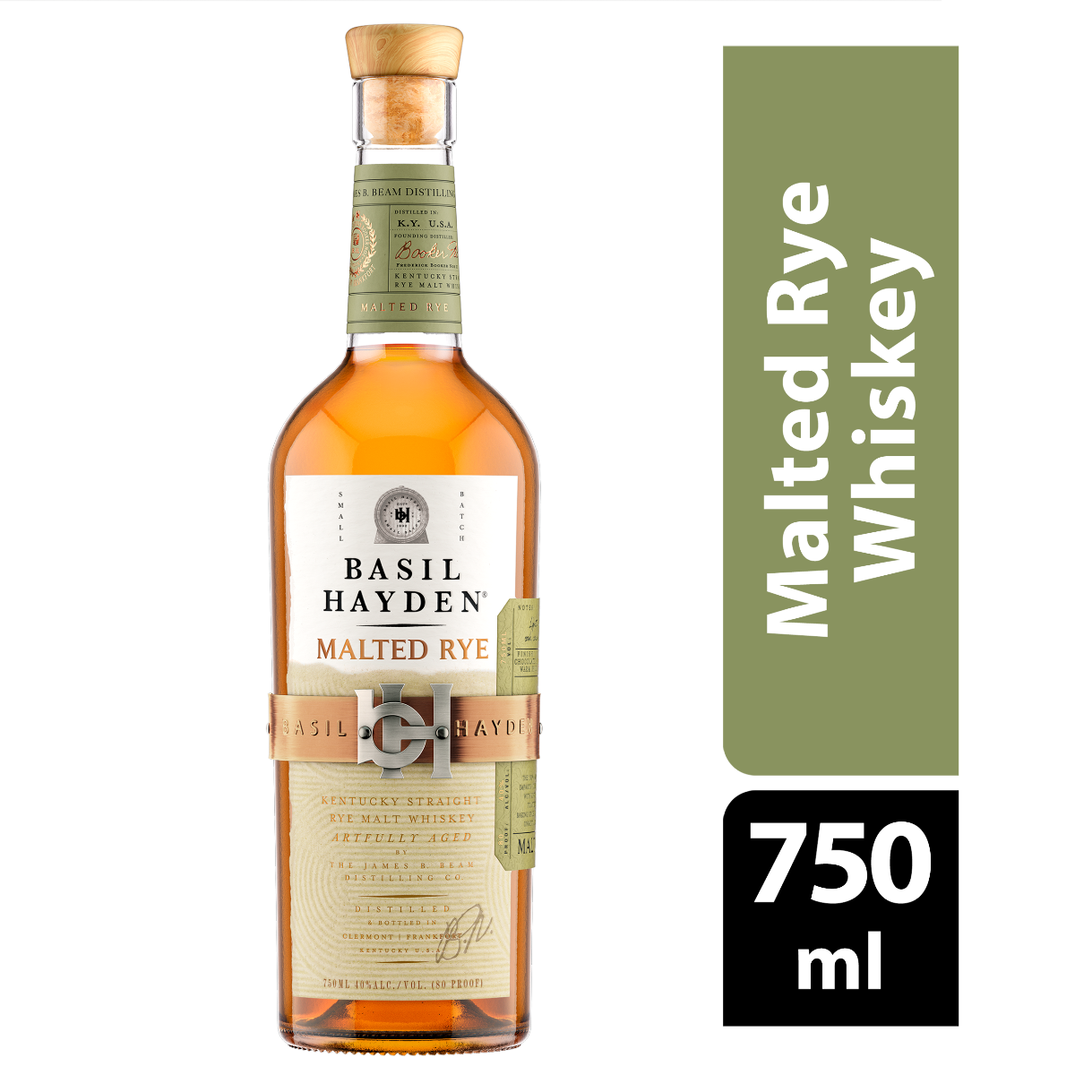 Basil Hayden Malted Rye Whiskey 750 ml