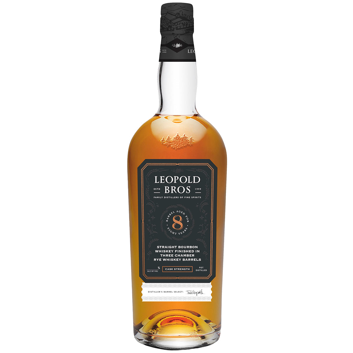 Leopold Bros 8 Year Bourbon Cask Strength 750 ml