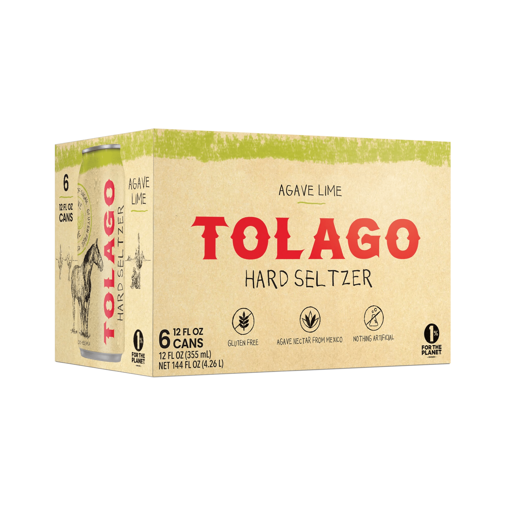 Tolago Tolago Agave Lime Hard Seltzer (6 Pack)