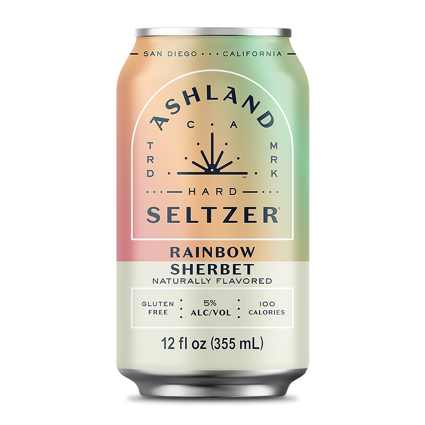 Ashland Hard Seltzer Rainbow Sherbet (6 pack) 355 ML