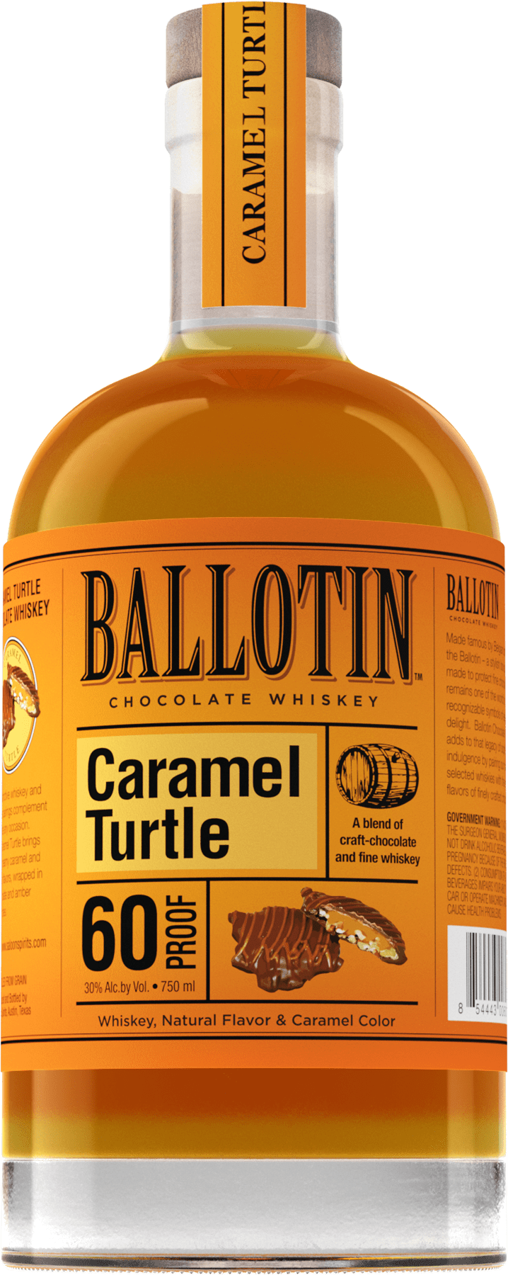 Ballotin Caramel Turtle Whiskey 750 ml