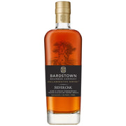 Bottle of Bardstown Bourbon Company Silver Oak whiskey on a white background